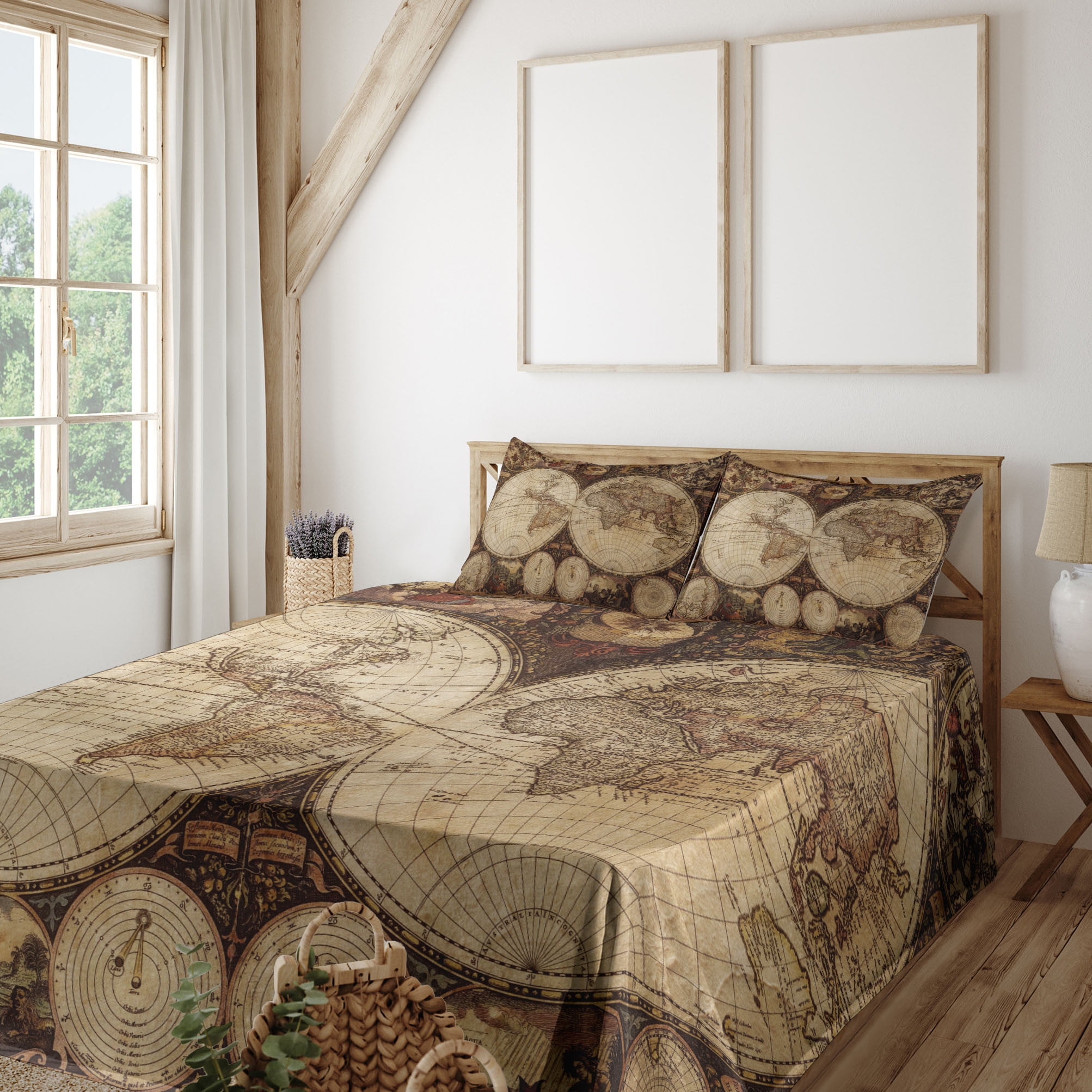 World Map Sheet Set Old World - World Map Sheet Set Old Drawn 1720s Nostalgic Style Art Historical Atlas Vintage Design Fitted Flat Pillowcases Bedding Accent 4 Piece Queen Multicol 646d7ed2 9cd3 4d03 A81a 31862be0c563.c53667cc45128b45eabbd4c645f46fa7