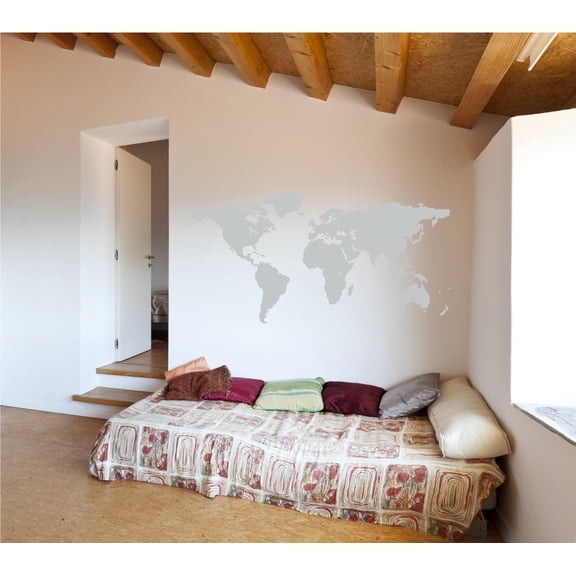 World Map Wall Art Earth Atlas Decal Sticker