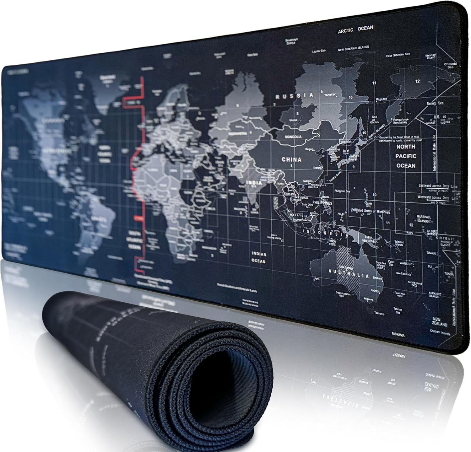 World Map XL Mouse Pad – Large 31.50 x 11.8 inches Gaming Desk Mat ...