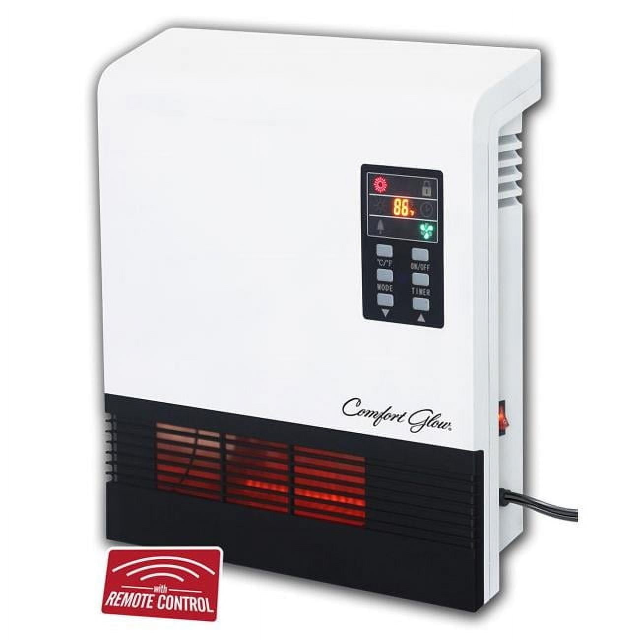 Comfort Glow 1500-Watt White Infrared Quartz Wall-Mounted Heater