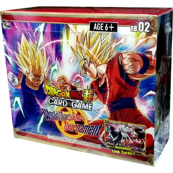 Dragon Ball Super Collectible Card Game World Martial Arts Tournament Themed 02 Booster Box (24 Packs)