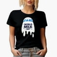 thumbnail image 1 of World Milk Day, June 1, Black T-Shirt, Small, 1 of 5