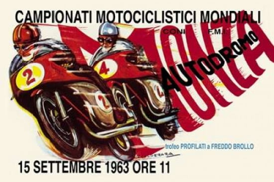 World Motorcycle Championship - 1963 Canvas Art - Unknown (12 x 18)