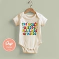 thumbnail image 1 of The World Needs All Kinds Of Minds Onesie, Inclusive Message Baby Bodysuit, Cute Baby Gift, Colorful Design Baby Shower Present Cute Baby Onesie, BABY BODYSUIT LAT 4424, 1 of 3