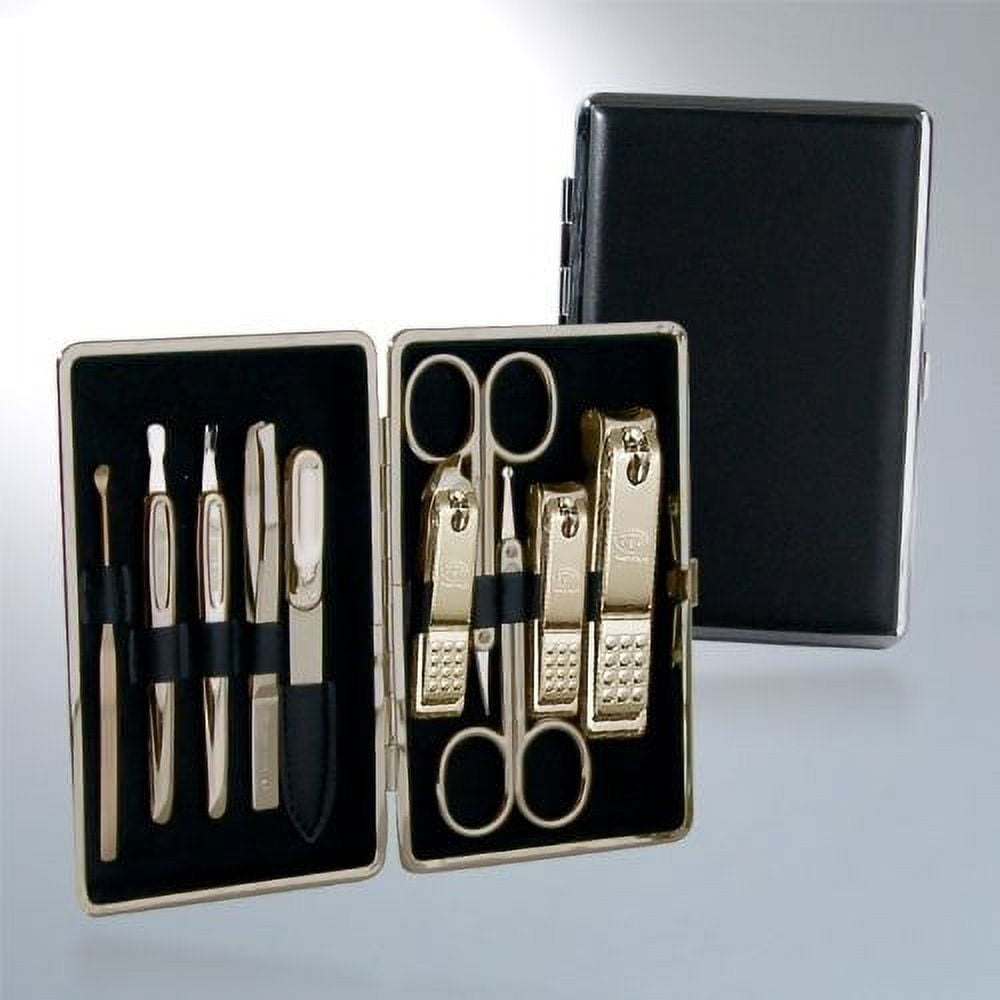 World No 1 Three Seven (777) Travel Manicure Grooming Kit Nail Clipper Set (10 PCs TS-370BLG) MADE IN KOREA SINCE 1975