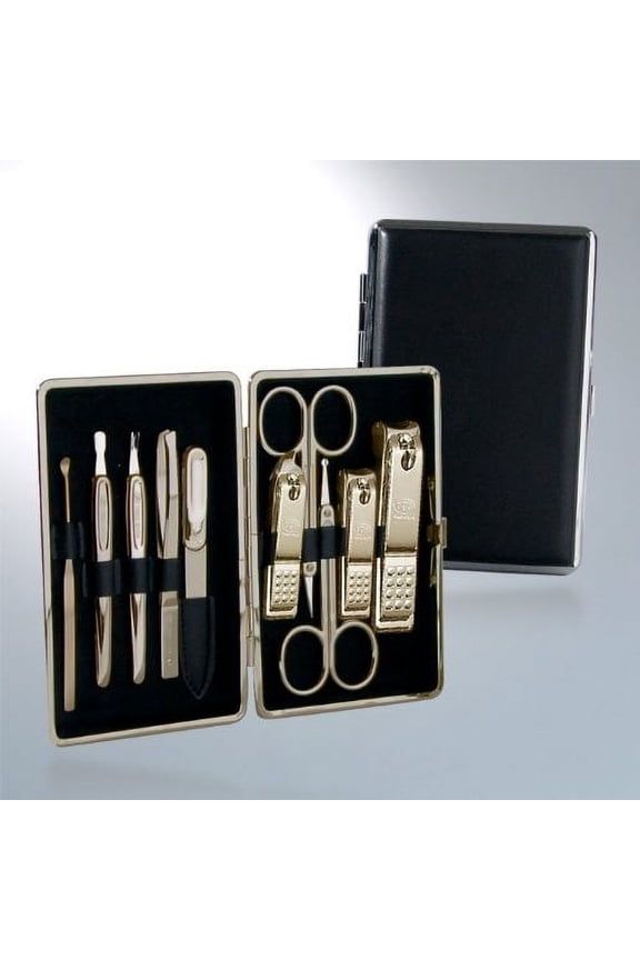 World No 1 Three Seven (777) Travel Manicure Grooming Kit Nail Clipper Set (10 PCs TS-370BLG) MADE IN KOREA SINCE 1975