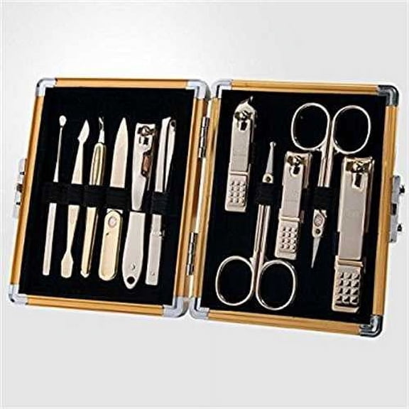World No. 1, Three Seven 777 Travel Manicure Pedicure Grooming Kit Set - Nail Clipper (Total 11 PC, Model: TS-16000SVG), Lifetim