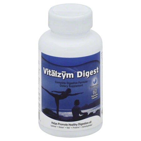 Vitalzym Digest Complete Digestive Enzyme Formula - Supports Digestion - 60 Capsules - Pack of 1