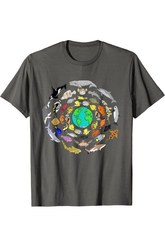 World Oceans Day Sea Life Enviromental Earth Day T-Shirt Gift for you - Men & Women Unisex T-shirt
