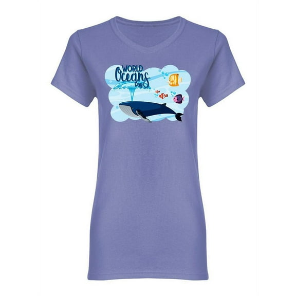 World Oceans Day Shaped T-Shirt Women -Image by Shutterstock, Female x-Large