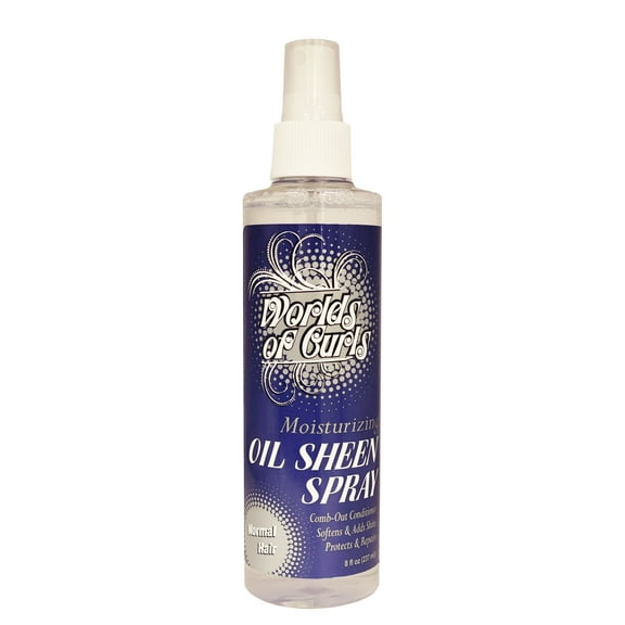 World Of Curls Moisturizing Oil Sheen Spray for Normal Hair 8 Oz., Pack of 1