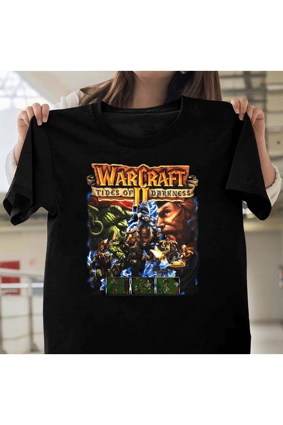 World Of Warcraft Unisex Tee MMORPG Video Game Alliance Horde Blizzard Gamer Art T50553 Unisex Casual T-Shirt S-5XL
