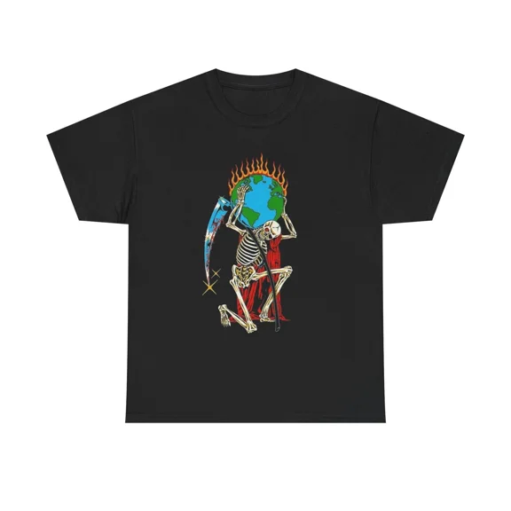 World On Your Shoulders Motivational Retro Quote Graphic Cotton Unisex T-Shirt up to size 5XL