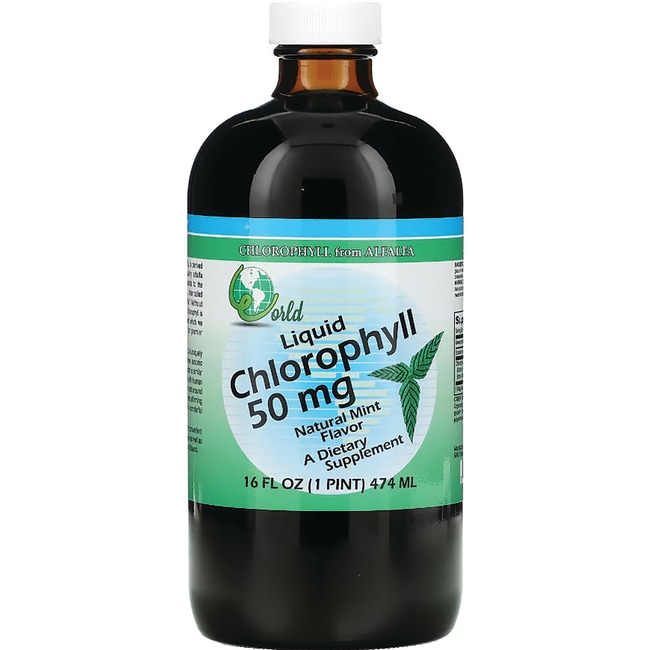 World Organic Chlorophyll Liquid 50 mg 16 fl oz Liq