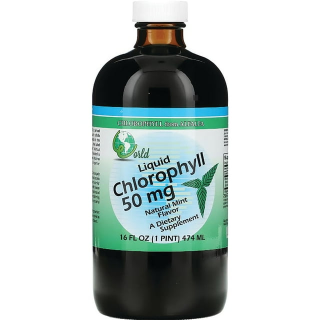World Organic Chlorophyll Liquid 50 mg 16 fl oz Liq