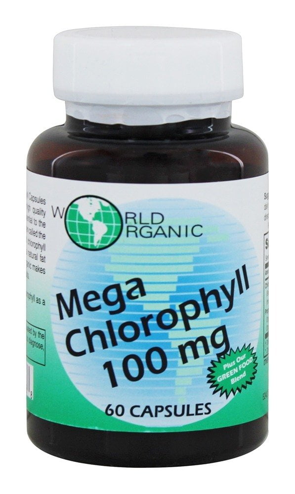 World Organic Chlorophyll 60 Mg, 100 Ct