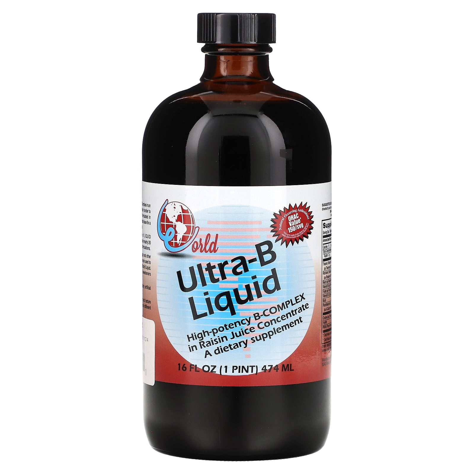 World Organic Ultra-B Liquid, 16 oz