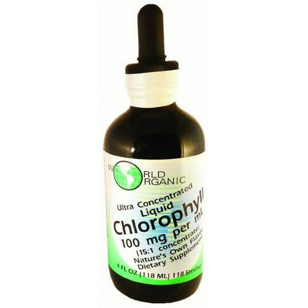 World Organics Chlorophyll 15:1 Concentrate, 4 Oz