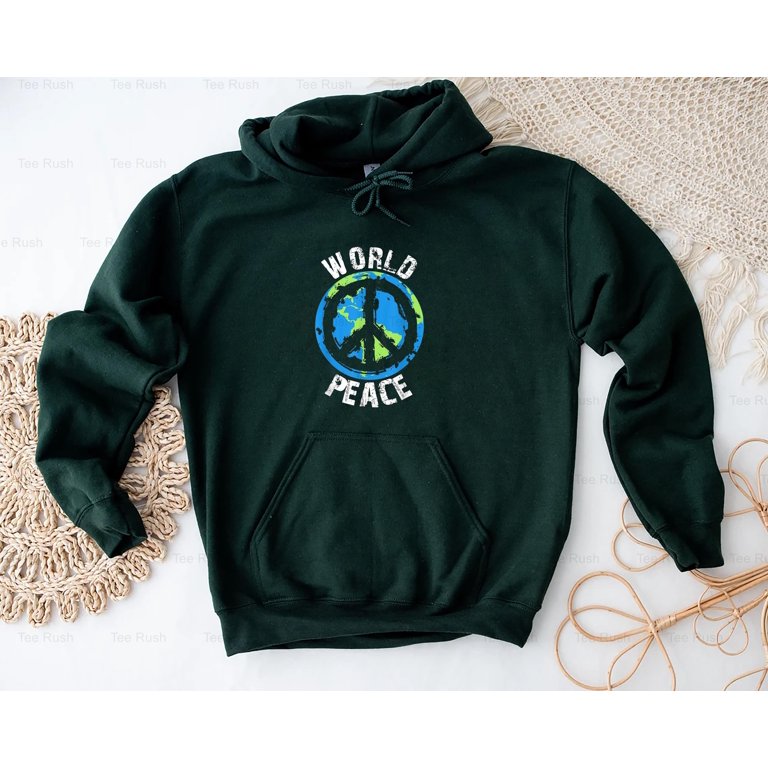 World Peace Funny Global Peace Earth Gift Hippie Saying Quote Love