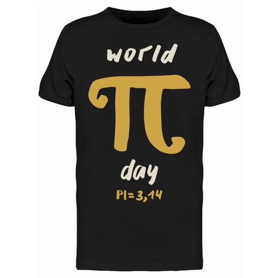 World Pi Day Math Sign Calli Tee Men's -Image by Shutterstock