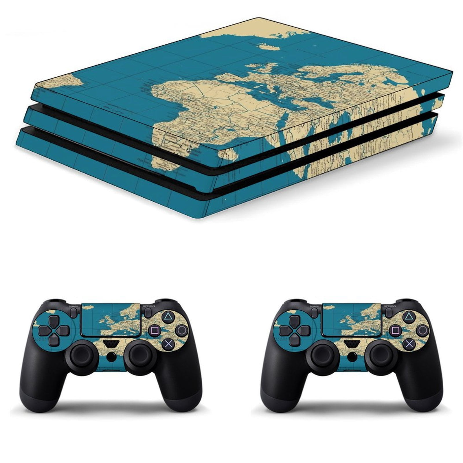 World Political Map with Countries, Cities Roads Lakes And Rivers PS4 ...
