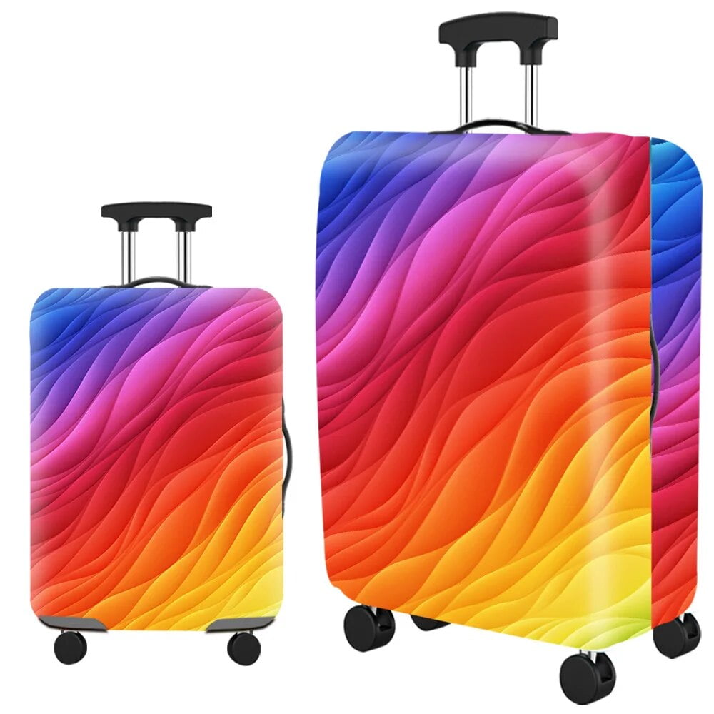World Print Travel Luggage Protective Cover Suitcase Case Travel ...
