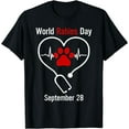 thumbnail image 1 of World Rabies Day September 28 T-Shirt, 1 of 4
