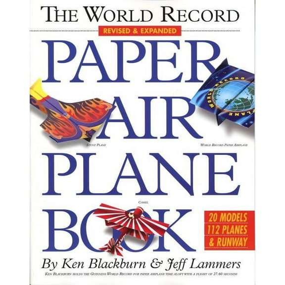 World Record Paper Airplane Book - Paperback