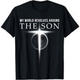 thumbnail image 1 of World Revolves Around Son of God Christian T Shirts for Men, 1 of 4