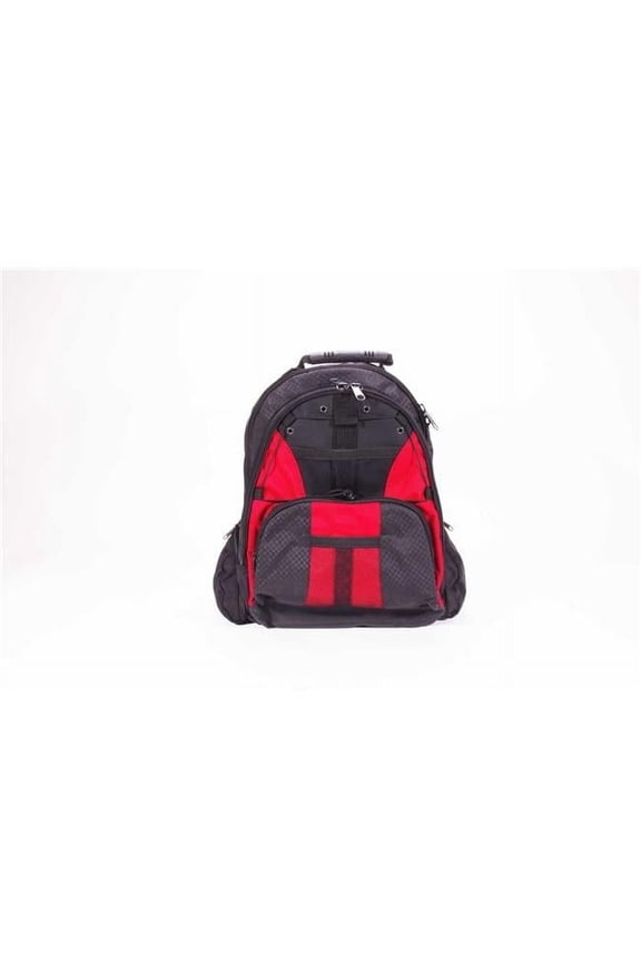 Manufacturing 7026-09 Collegiate Backpack - Red & Black
