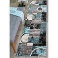 thumbnail image 1 of World Rug Gallery Abstract Circle Gray 2'x7'3" Runner Rug, 1 of 7