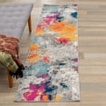thumbnail image 1 of World Rug Gallery Abstract Contemporary Multi 2'x7' Runner Rug, 1 of 7