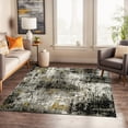 thumbnail image 1 of World Rug Gallery Adare Contemporary Abstract Area Rug - YELLOW - 6'6"x6'6", 1 of 9