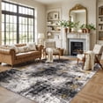 thumbnail image 1 of World Rug Gallery Adare Contemporary Abstract Indoor Area Rug - YELLOW - 9'x12', 1 of 9