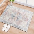 thumbnail image 1 of World Rug Gallery Bohemian Transitional Machine Washable 1'7"x2'5" Rust Door Mat, 1 of 8