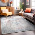 thumbnail image 1 of World Rug Gallery Bohemian Transitional Machine Washable 3'3"x5' Rust Area Rug, 1 of 9