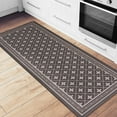 thumbnail image 1 of World Rug Gallery  Border Anti-Fatigue Standing Mat 18"x47" 6' Runner Runner, Rectangle, 1 of 9