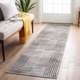 thumbnail image 1 of World Rug Gallery Contemporary Arch Knot Design Area Rug - BROWN 2'x7', 1 of 8