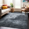 thumbnail image 1 of World Rug Gallery Contemporary Distressed Abstract Machine Washable 8'4"x11'6" Dark Gray Area Rug, 1 of 9