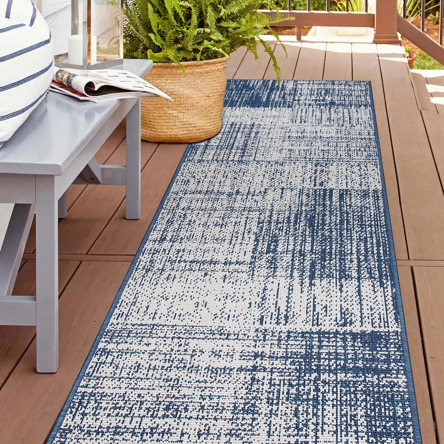Distressed Outdoor Rug World Rug Gallery Contemporary Distressed Boxes Weather Resistant ...