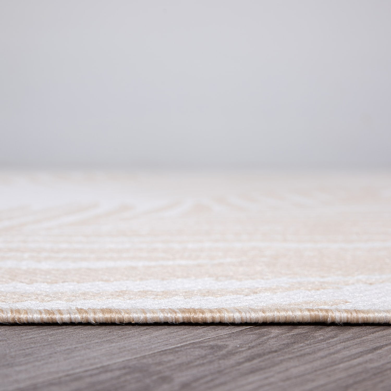 Natural Floral Synthetic Flat Woven Indoor/Outdoor Rug 5' x 7'