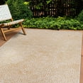 thumbnail image 1 of World Rug Gallery Contemporary Flowers Weather Resistant Reversible Indoor/Outdoor Area Rug - Yellow 7'10"x10', 1 of 7
