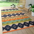 thumbnail image 1 of World Rug Gallery Contemporary Geometric Bohemian Indoor/Outdoor Area Rug - Multi 7'10" x 10', 1 of 8