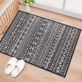 thumbnail image 1 of World Rug Gallery Contemporary Geometric Bohemian Textured Flat Weave Indoor/Outdoor Area Rug - BLACK 2'x3', 1 of 7