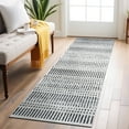 thumbnail image 1 of World Rug Gallery Contemporary Minimalistic Stripe LInes Area Rug - CREAM 2'x7', 1 of 8