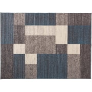 World Rug Gallery Contemporary Modern Boxes Area Rug or Runner