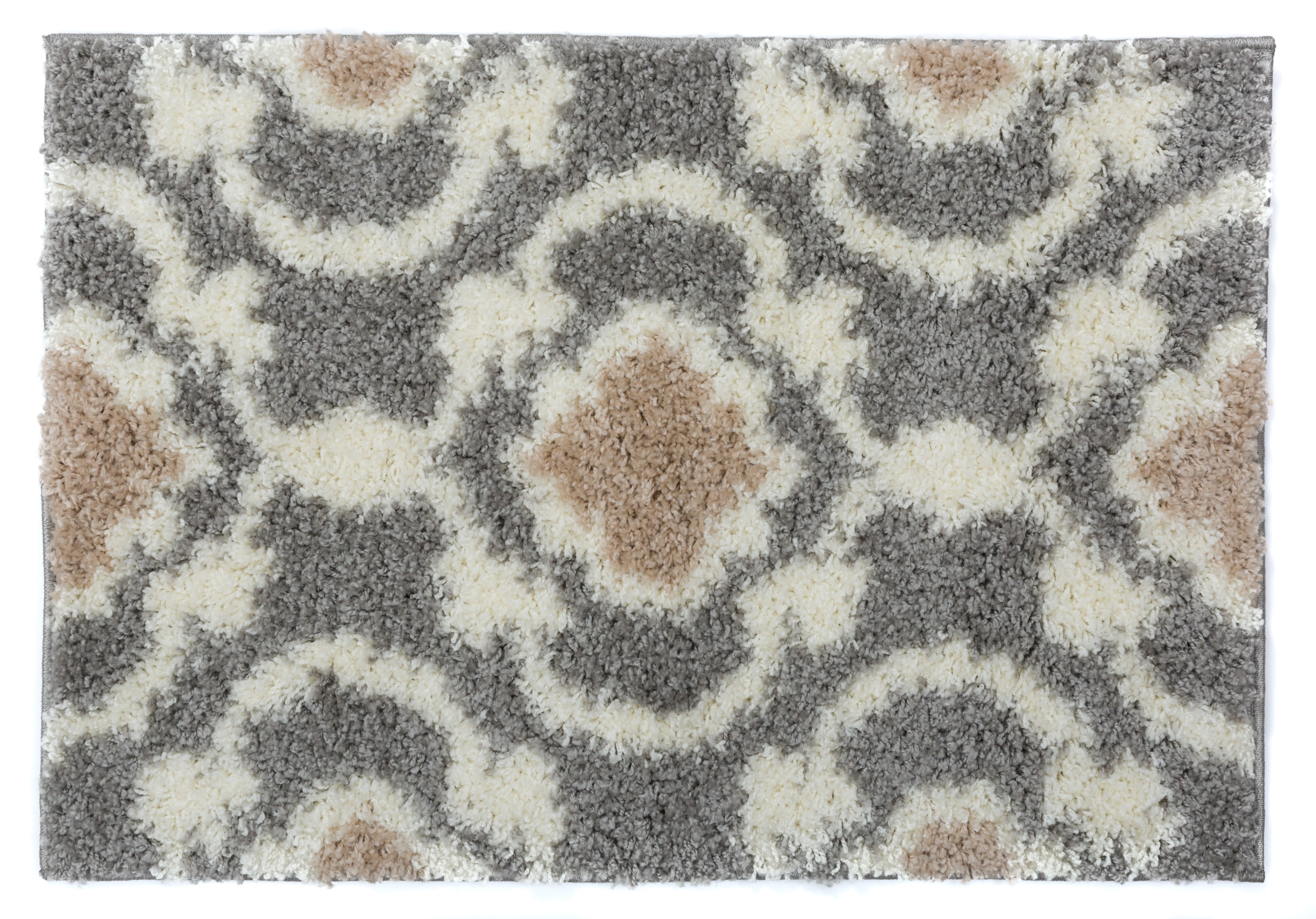 World Rug Gallery Cozy Moroccan Trellis 2525 Gray/Cream 24