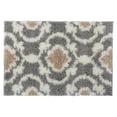 thumbnail image 1 of World Rug Gallery Cozy Moroccan Trellis 2525 Gray/Cream 24" x 36" Indoor Shag Area Rug, 1 of 2