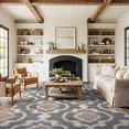thumbnail image 1 of World Rug Gallery Cozy Moroccan Trellis Shag Area Rug - Gray 7'10" x 10', 1 of 8