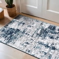 thumbnail image 1 of World Rug Gallery Distressed Abstract Area Rug - Blue 2'7"x4', 1 of 6